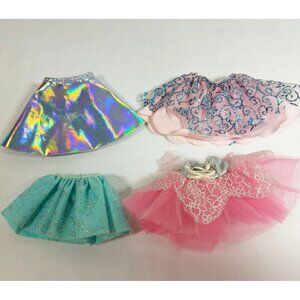 Barbie Doll Skirts lot of 4 ruffled short party fancy formal